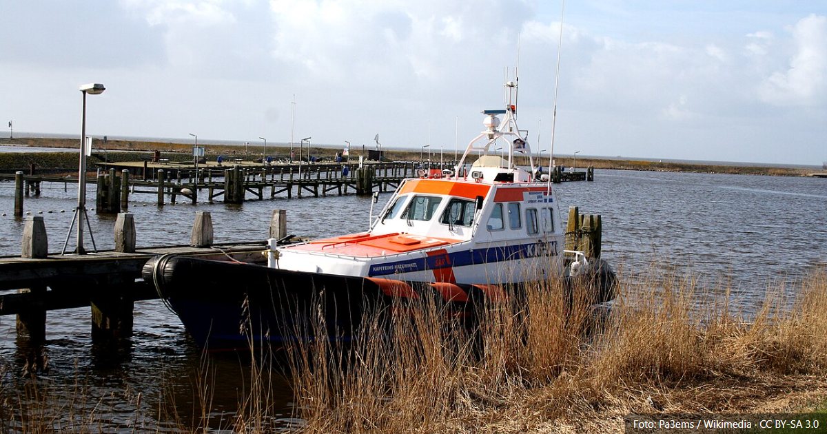 KNRM-reddingboot bij een waterongeval