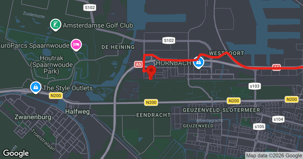 Kaart van de meldlocatie