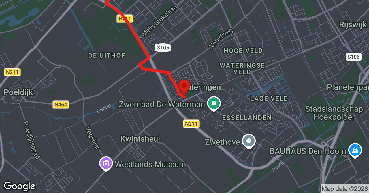 Kaart van de meldlocatie