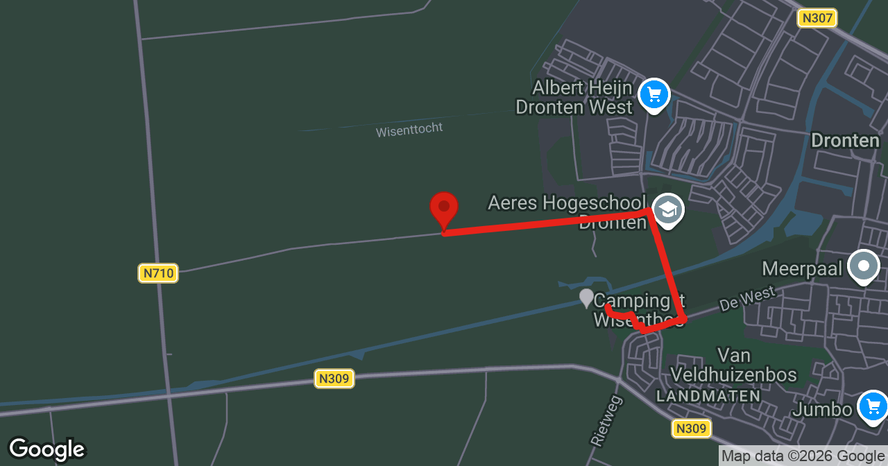 Kaart van de meldlocatie