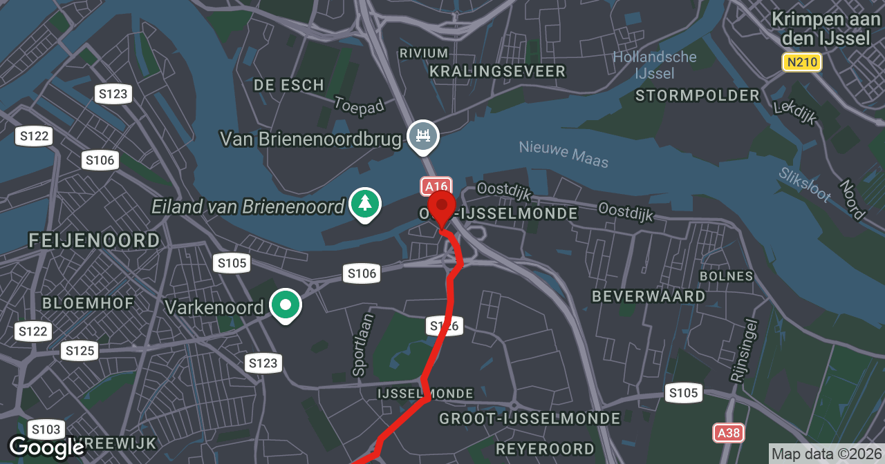 Kaart van de meldlocatie