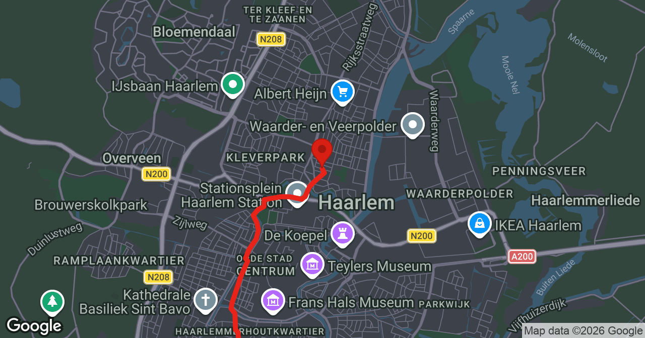 Kaart van de meldlocatie