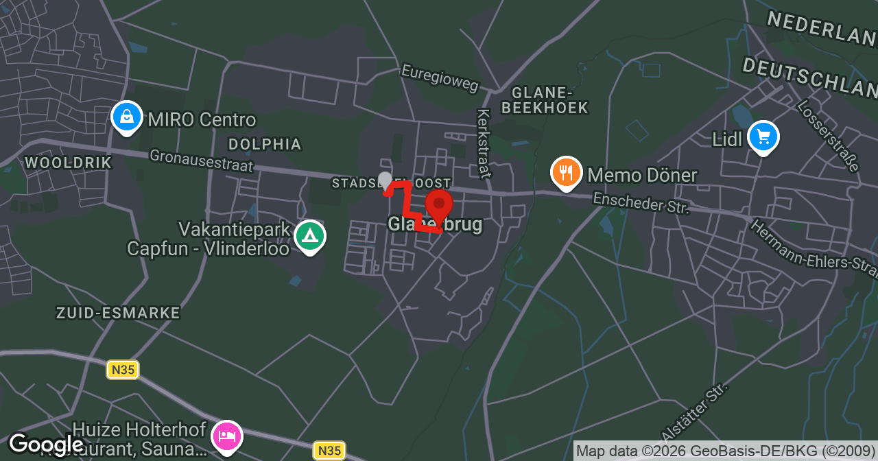 Kaart van de meldlocatie