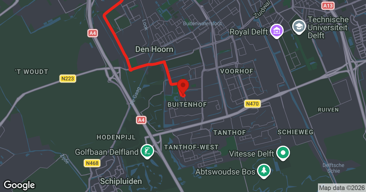 Kaart van de meldlocatie