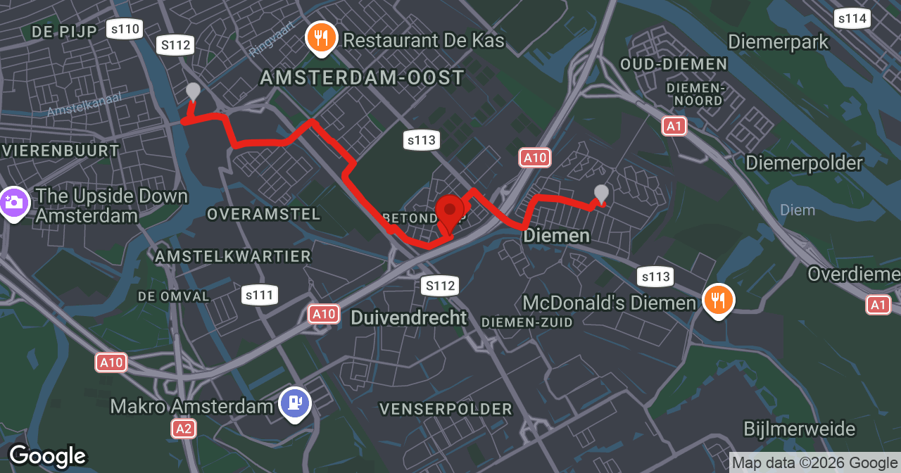 Kaart van de meldlocatie