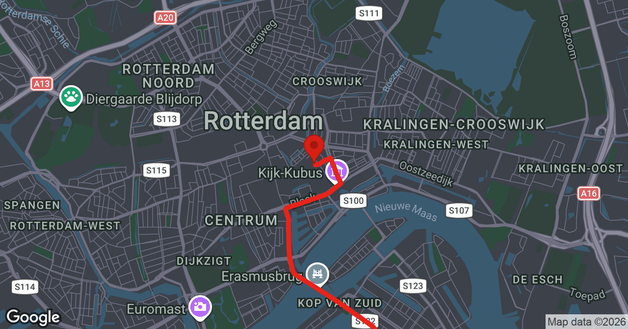Kaart van de meldlocatie