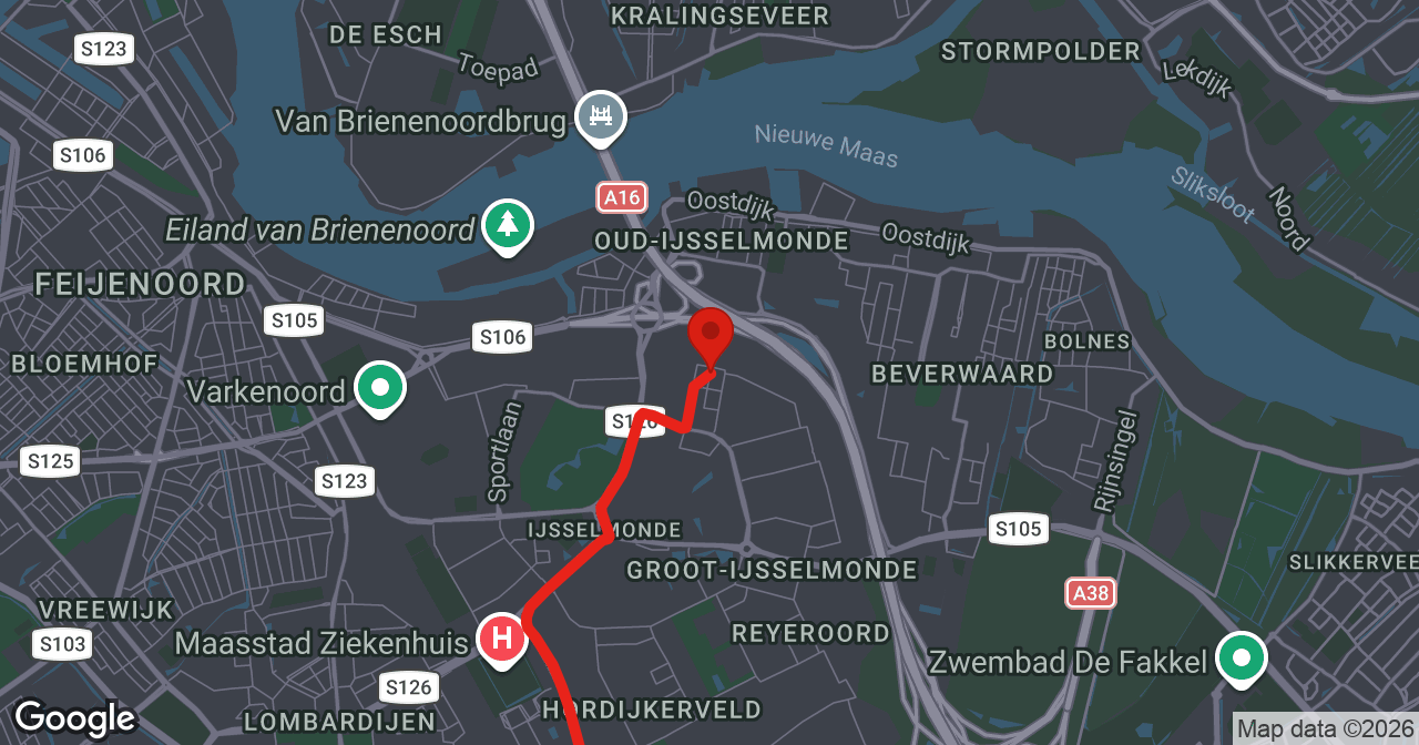 Kaart van de meldlocatie