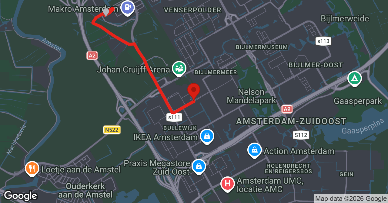 Kaart van de meldlocatie