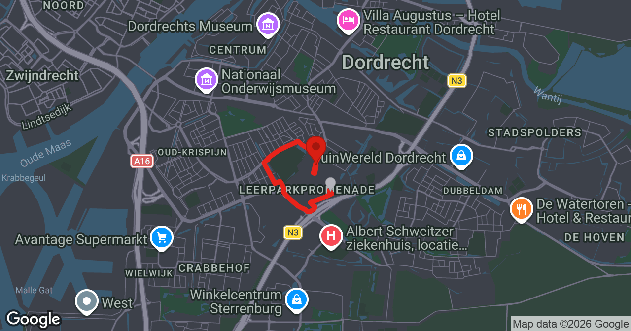 Kaart van de meldlocatie