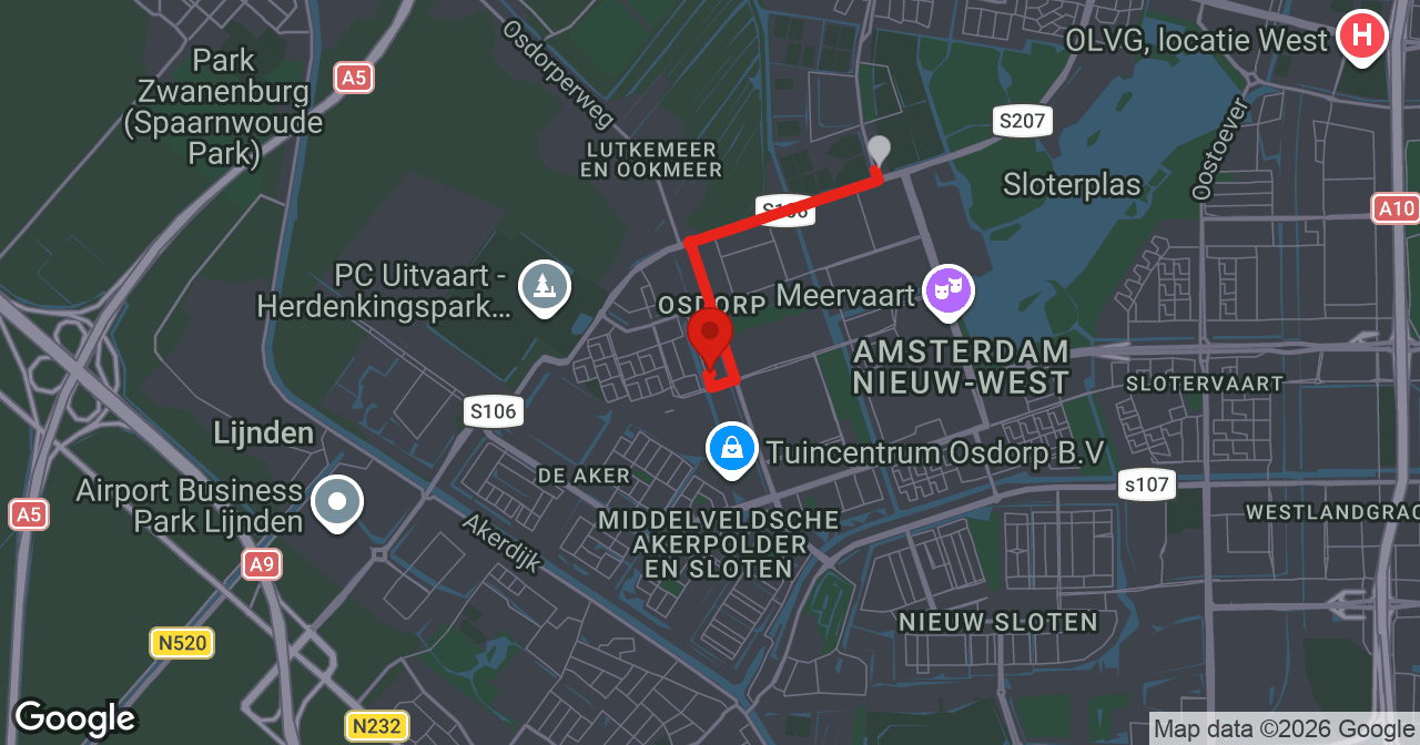 Kaart van de meldlocatie