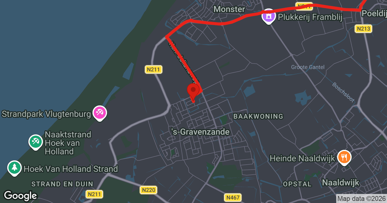 Kaart van de meldlocatie