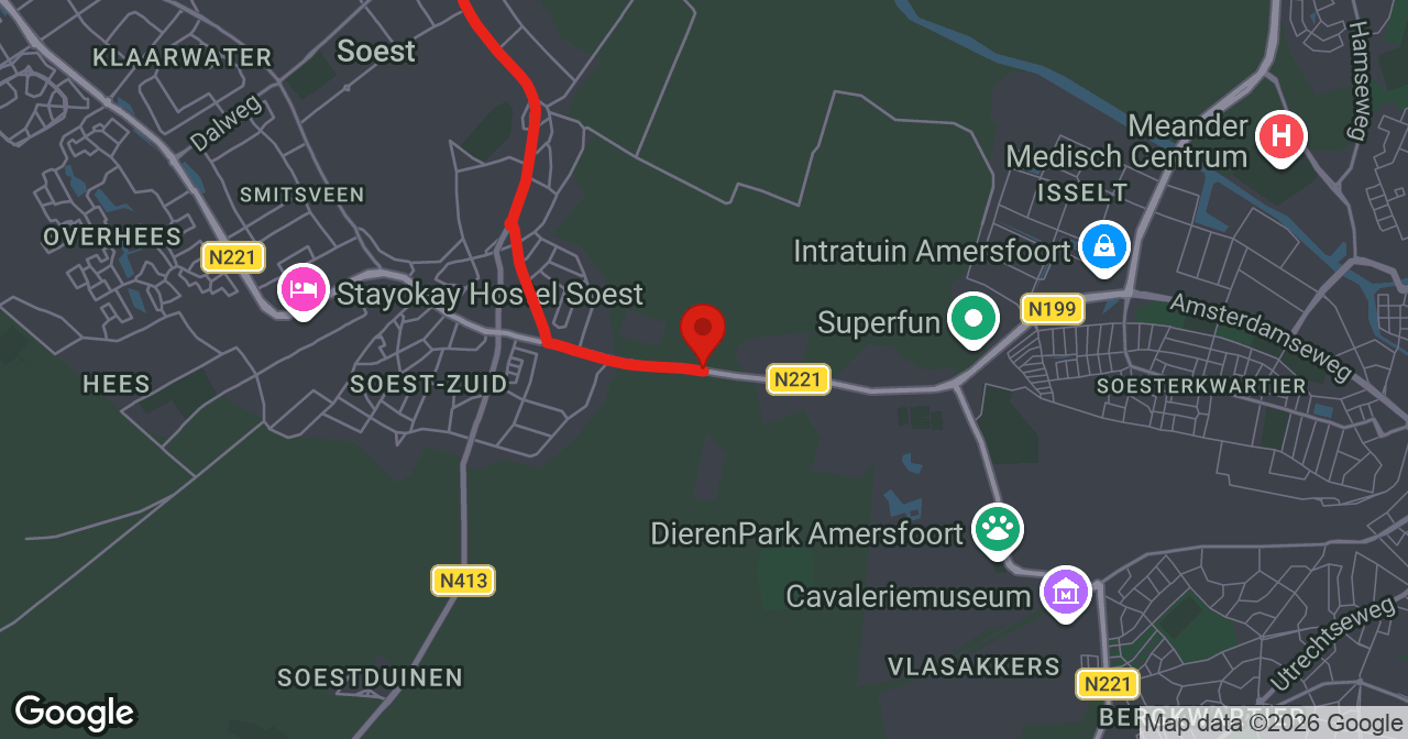 Kaart van de meldlocatie