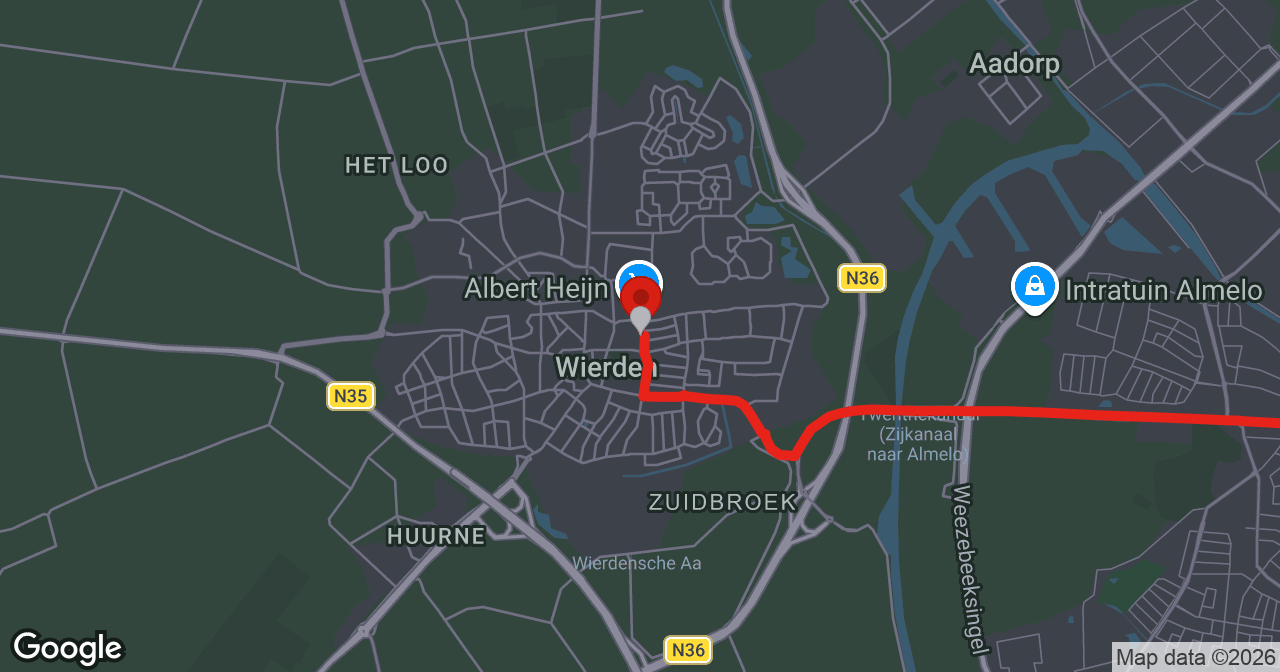Kaart van de meldlocatie