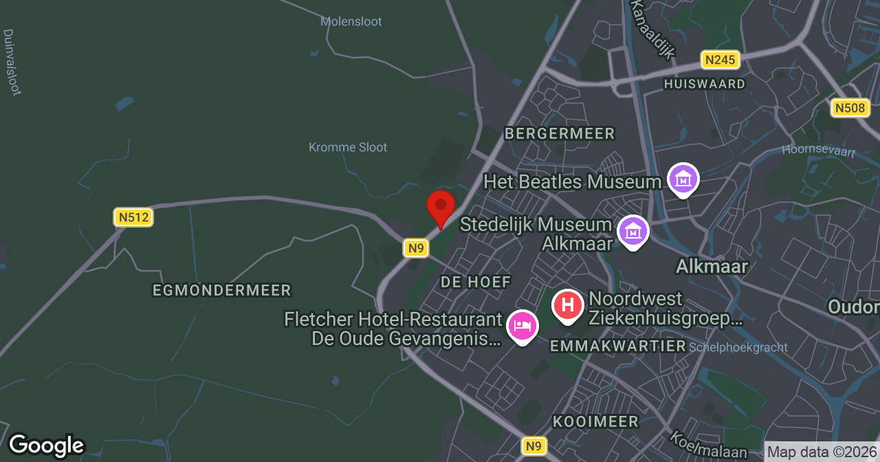 Kaart van de meldlocatie