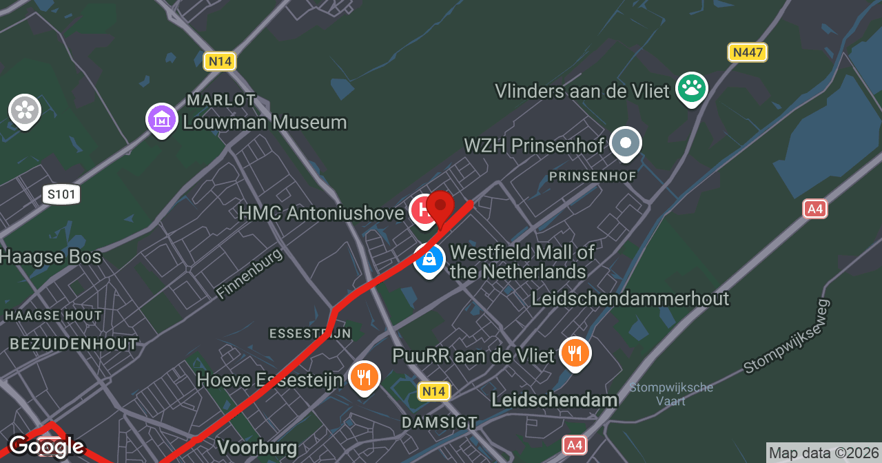 Kaart van de meldlocatie