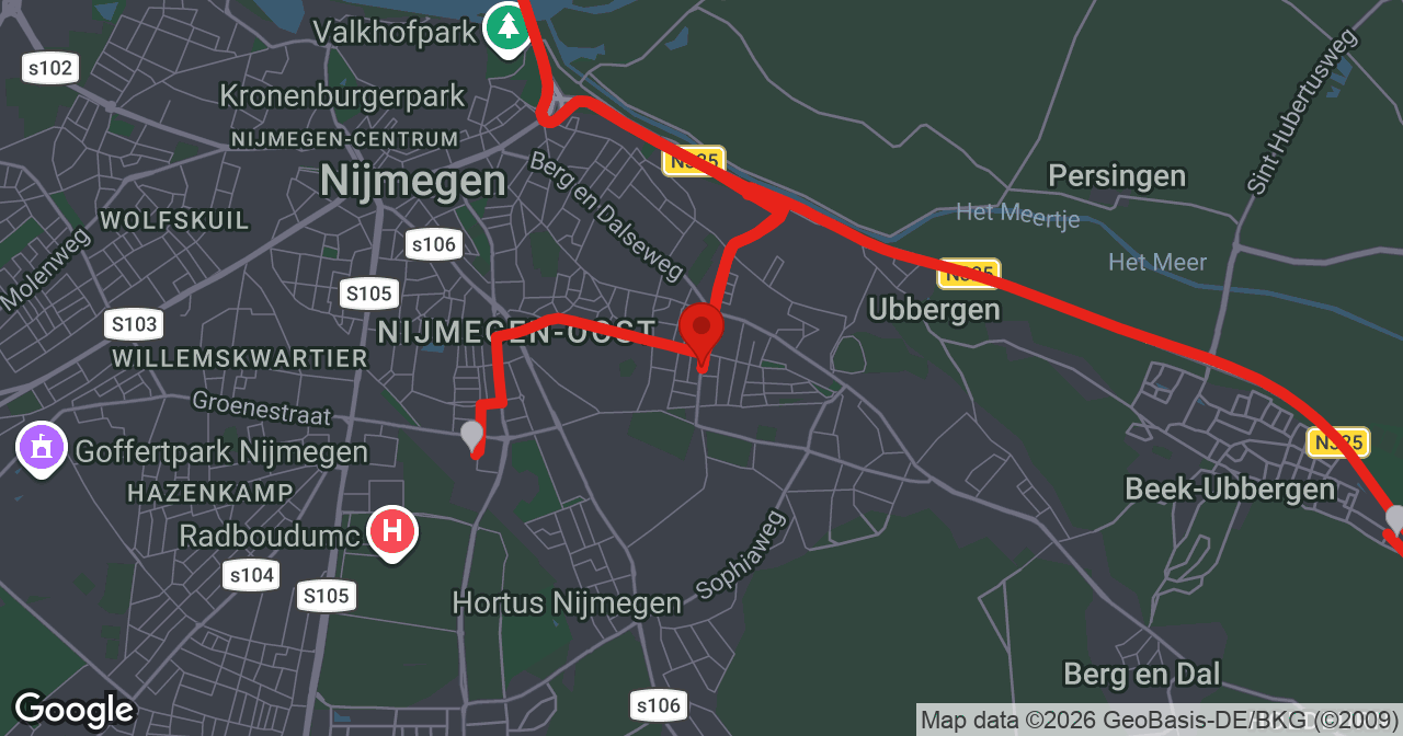 Kaart van de meldlocatie