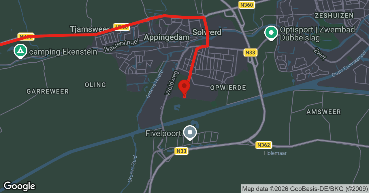Kaart van de meldlocatie
