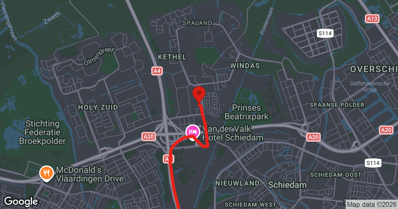 Kaart van de meldlocatie