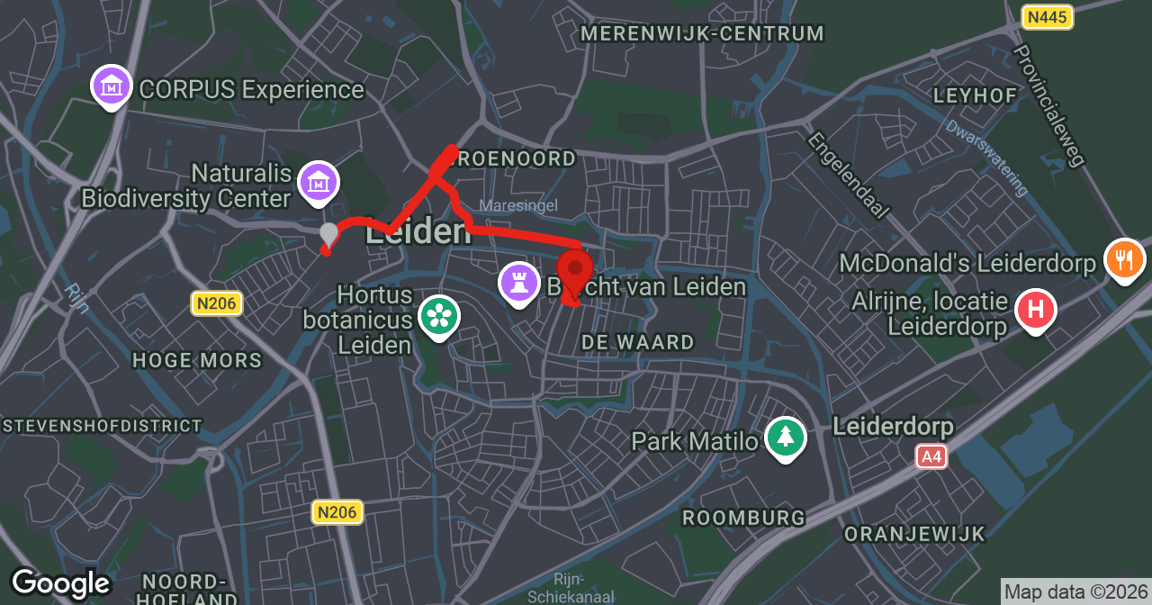 Kaart van de meldlocatie