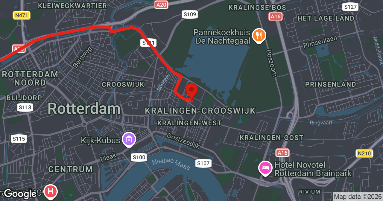 Kaart van de meldlocatie
