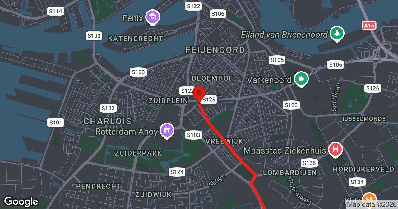 Kaart van de meldlocatie