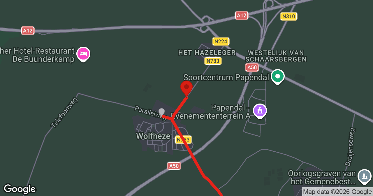Kaart van de meldlocatie