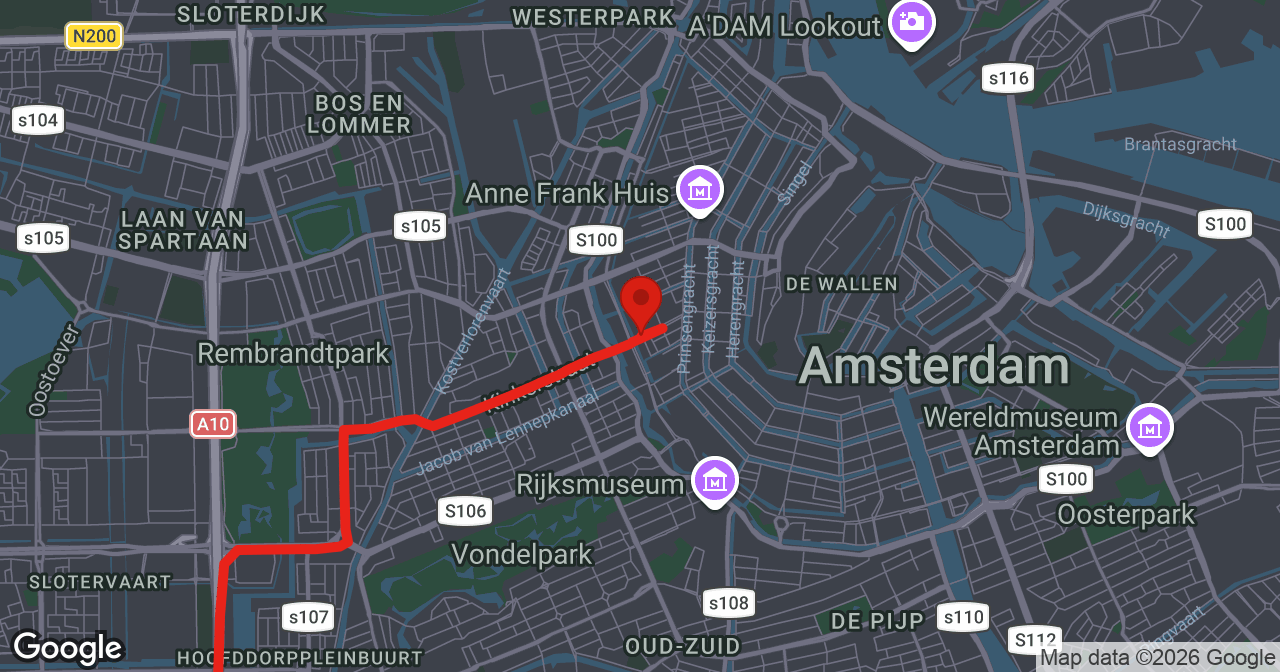 Kaart van de meldlocatie
