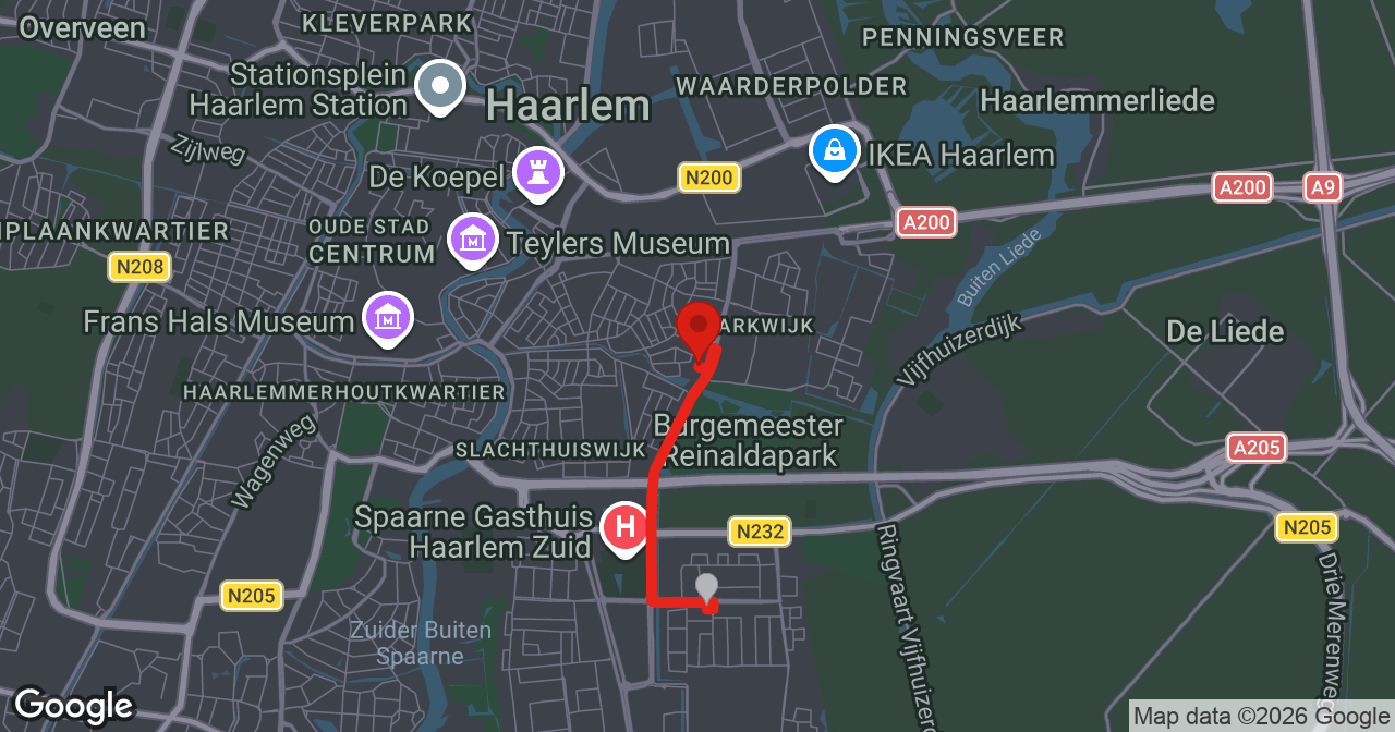 Kaart van de meldlocatie