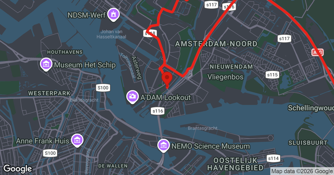Kaart van de meldlocatie