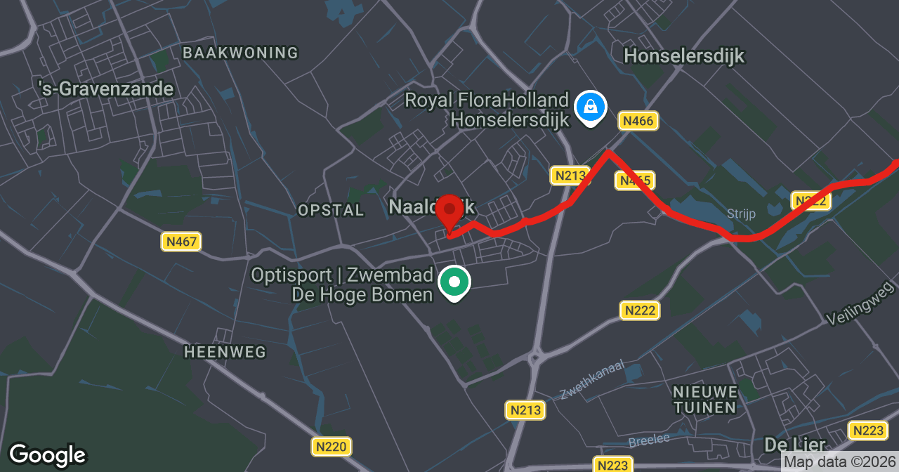 Kaart van de meldlocatie