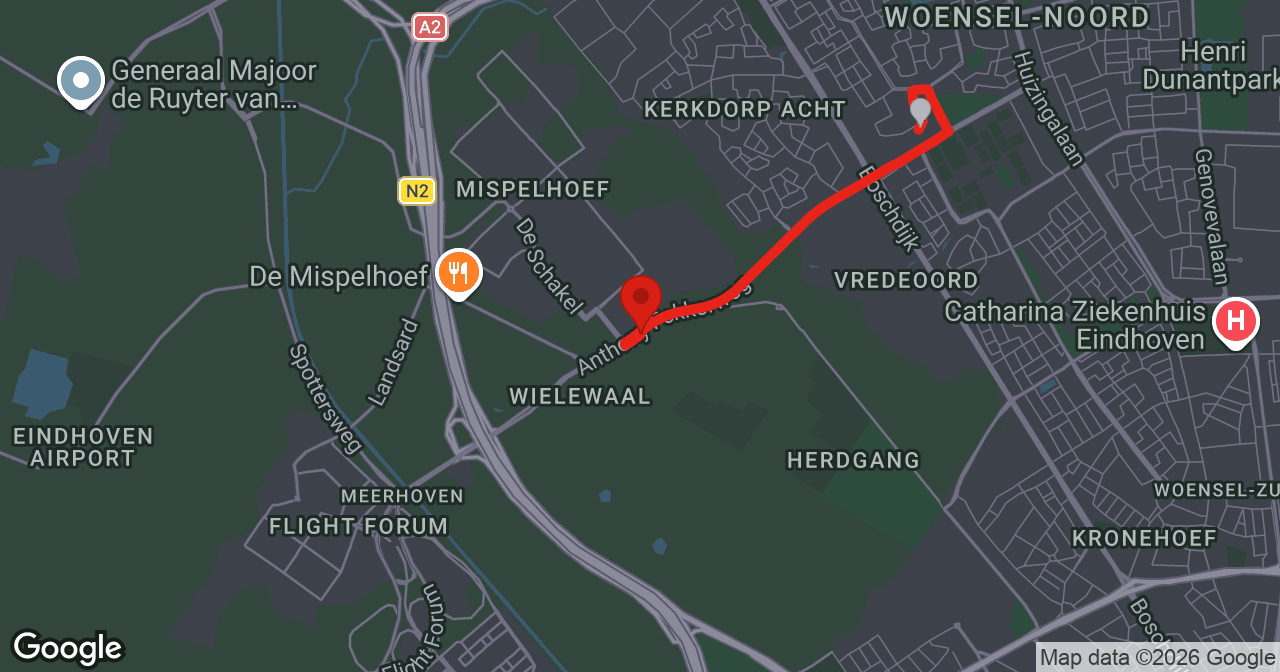 Kaart van de meldlocatie