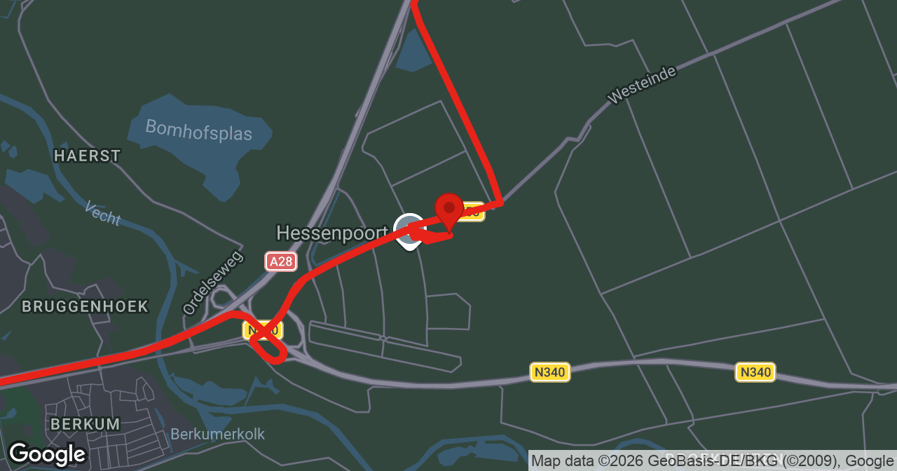 Kaart van de meldlocatie
