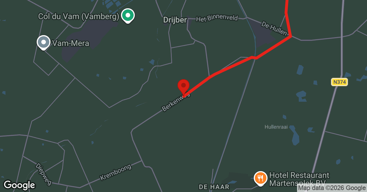 Kaart van de meldlocatie