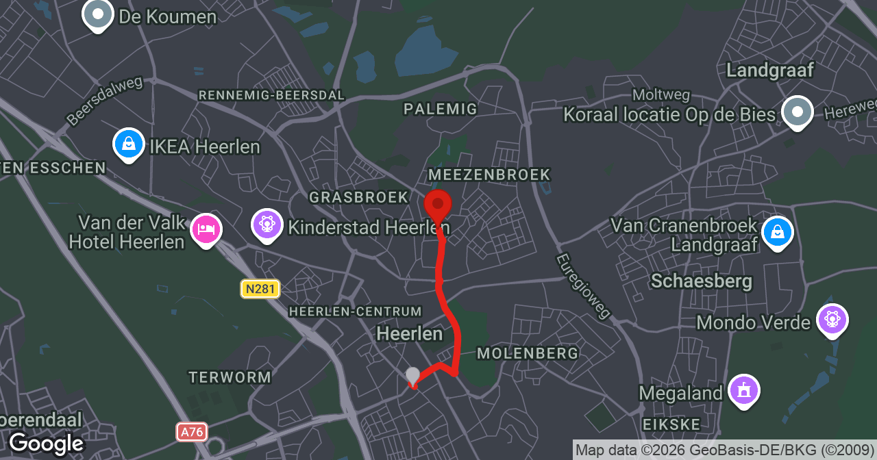 Kaart van de meldlocatie
