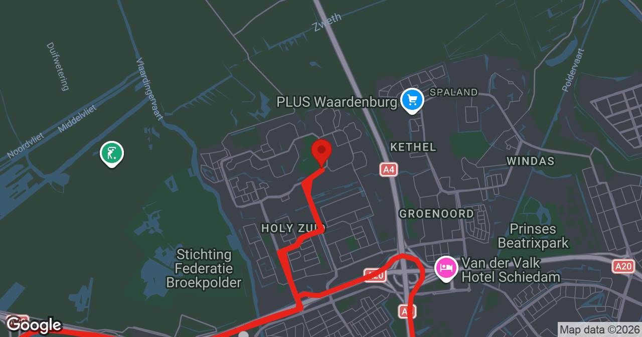 Kaart van de meldlocatie