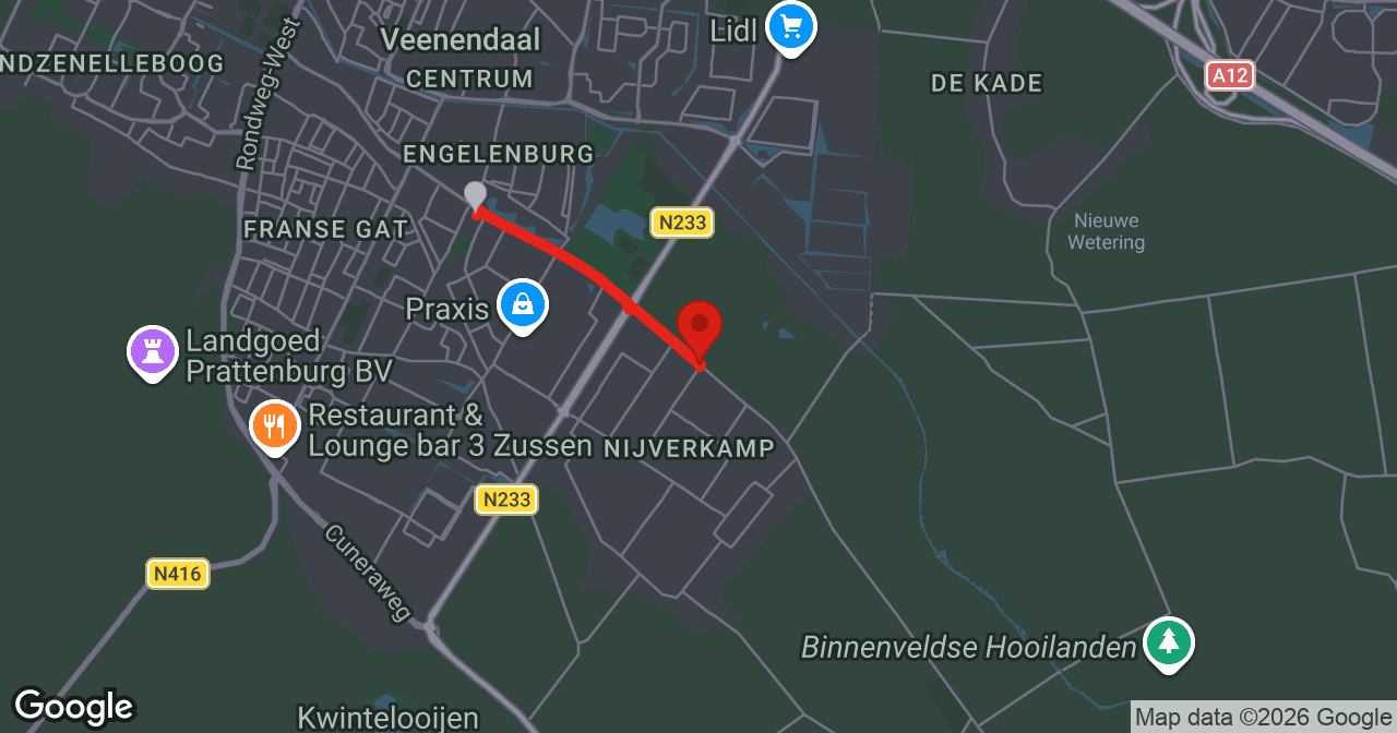 Kaart van de meldlocatie
