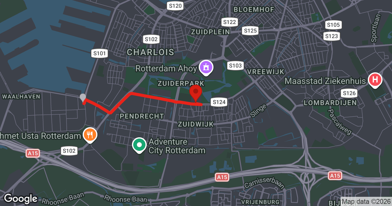 Kaart van de meldlocatie