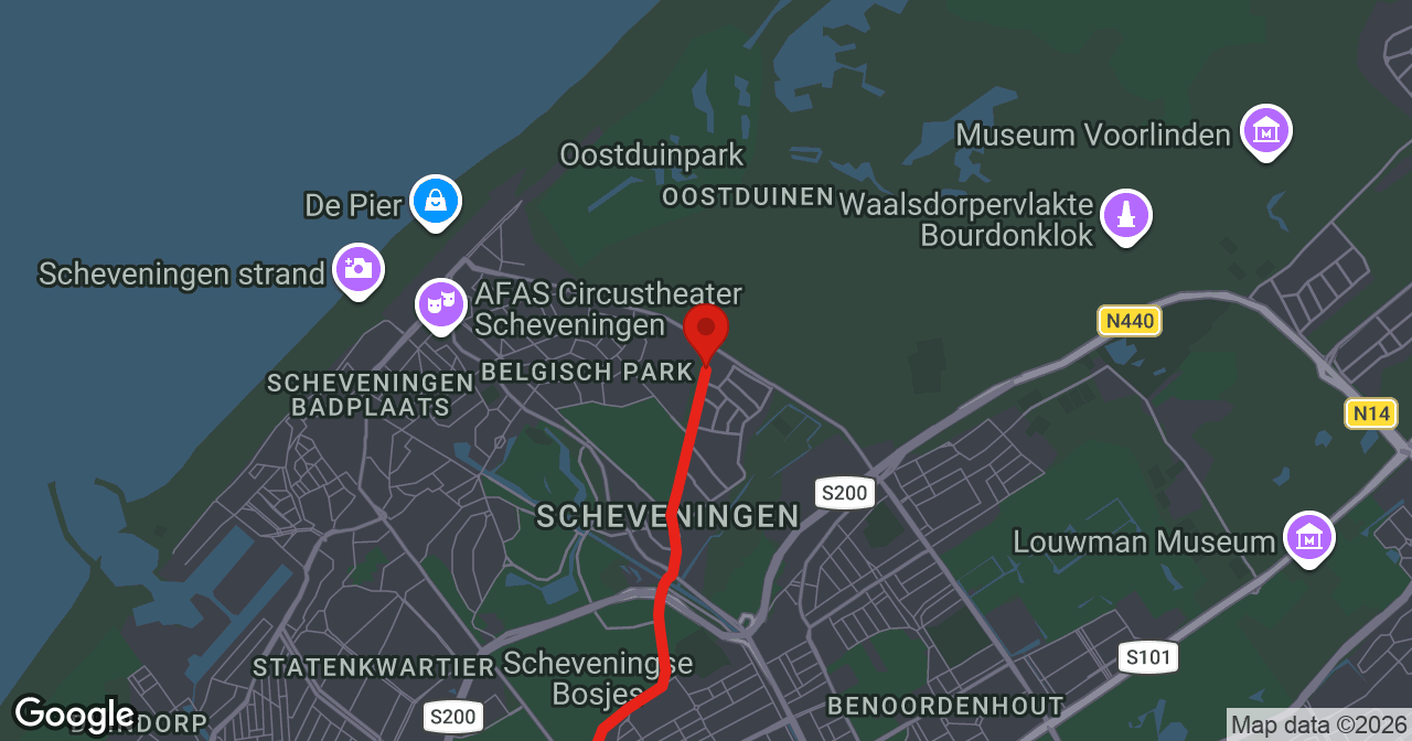 Kaart van de meldlocatie