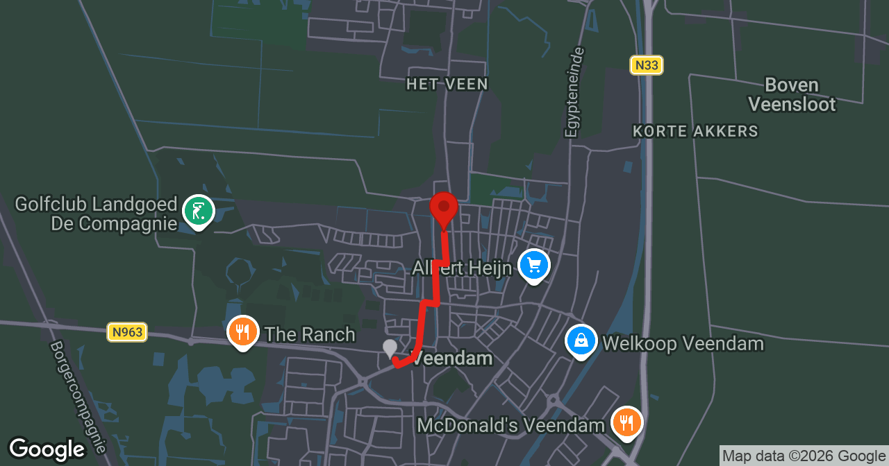 Kaart van de meldlocatie