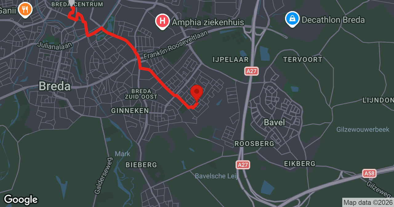 Kaart van de meldlocatie