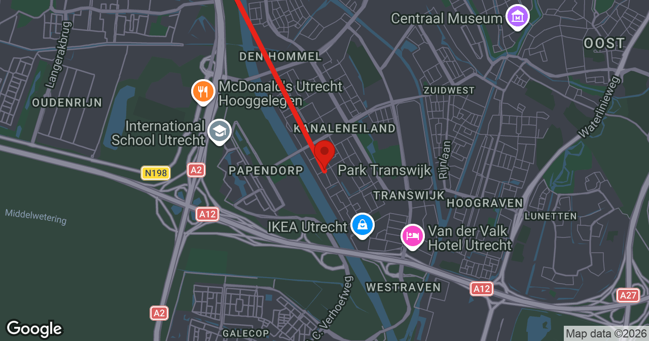 Kaart van de meldlocatie