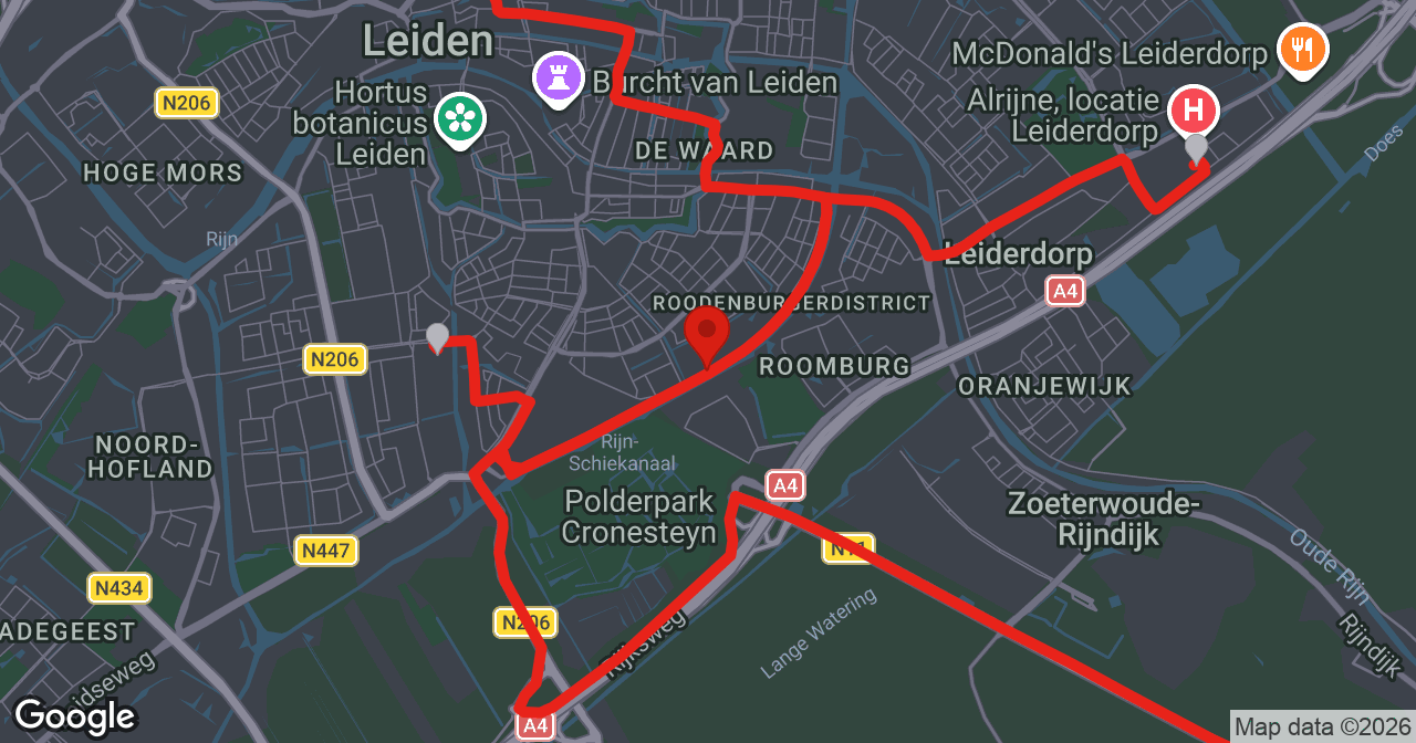 Kaart van de meldlocatie
