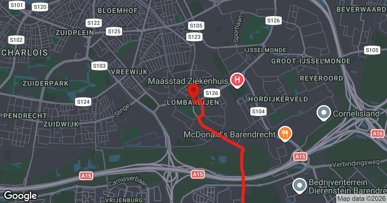 Kaart van de meldlocatie