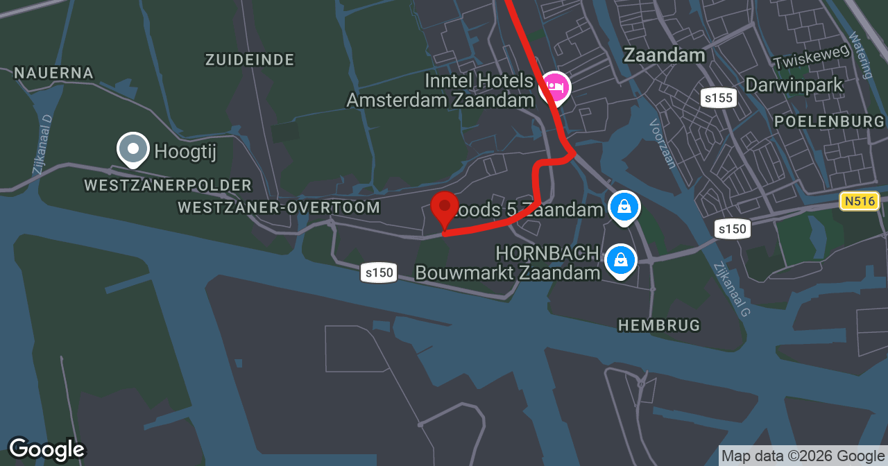 Kaart van de meldlocatie