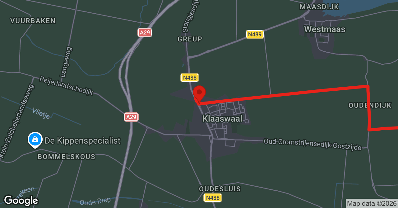 Kaart van de meldlocatie