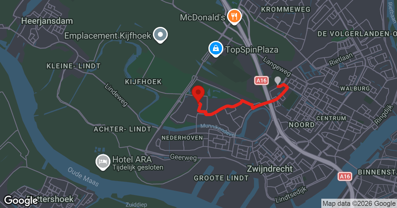 Kaart van de meldlocatie