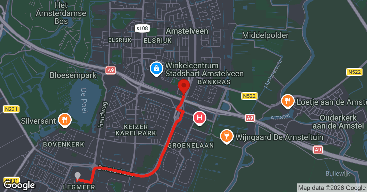 Kaart van de meldlocatie