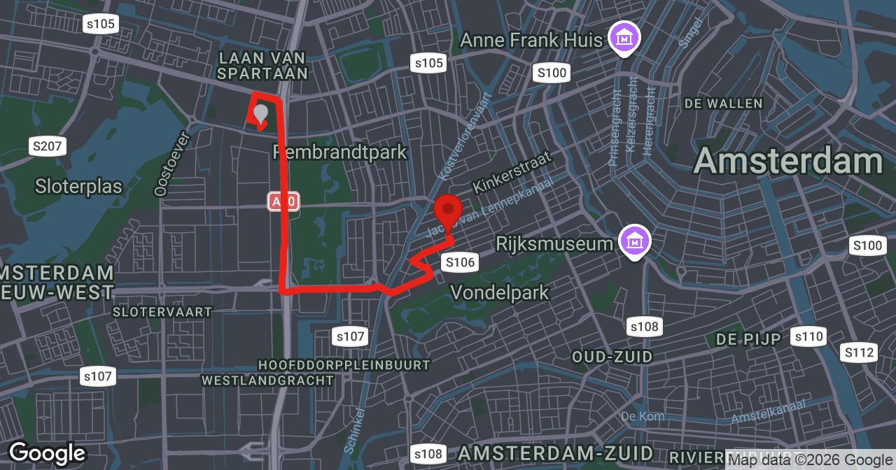 Kaart van de meldlocatie