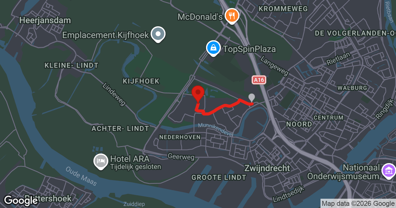 Kaart van de meldlocatie