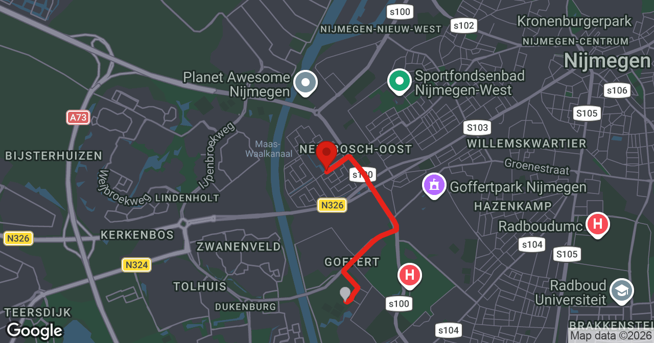 Kaart van de meldlocatie